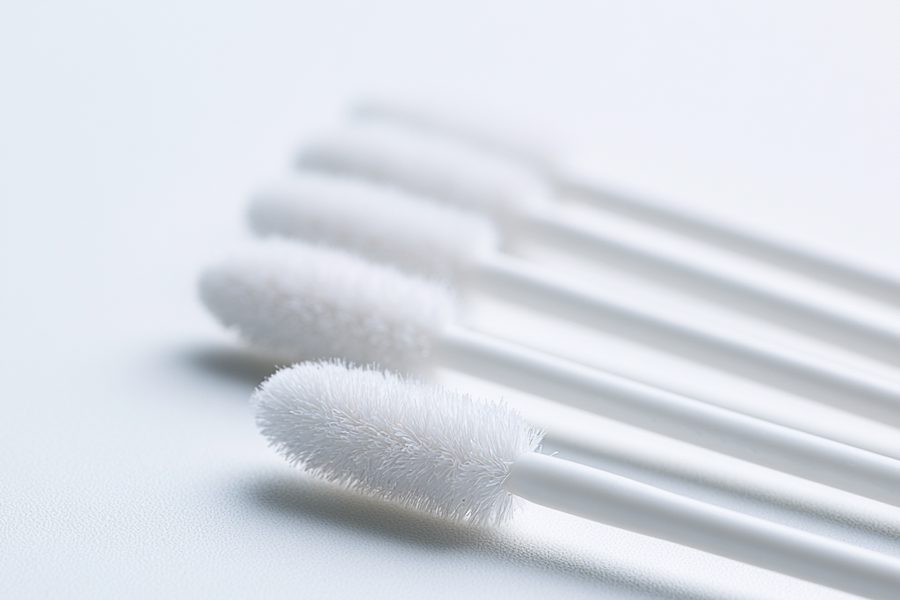 Flocked sampling swabs — medical and cosmetic applicators