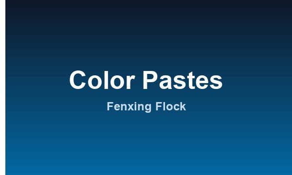 Flocking Color Pastes Guide