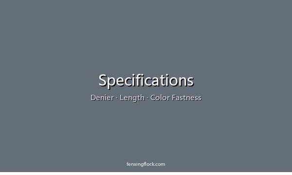 Flock Fiber Specifications